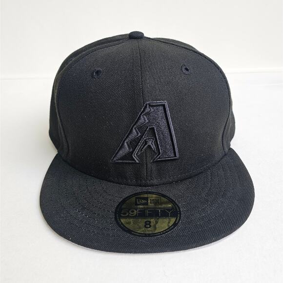 Arizona Diamondbacks Black Hat New Era 59Fifty Baseball Cap Size 8 63.5CM MLB - Picture 2 of 11
